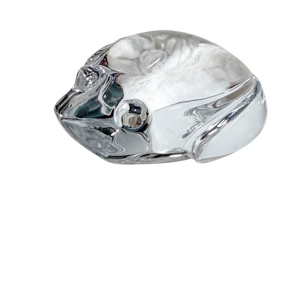 Vintage Val St. Lambert Crystal Frog Paperweight Made In Belgium De Sousa - Picture 5 of 12